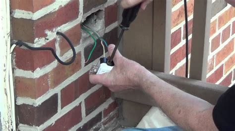 how to replace outdoor electrical outlet box|installing outdoor receptacle box.